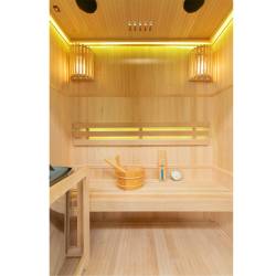 SAUNA FIŃSKA WYSOKOTEMPERATUROWA Z PIECEM BODO3/HARVIA 3-4 OSOBOWA 153x110 BODO3
