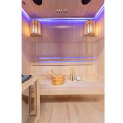 SAUNA FIŃSKA WYSOKOTEMPERATUROWA Z PIECEM BODO3/HARVIA 3-4 OSOBOWA 153x110 BODO3