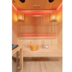 SAUNA FIŃSKA WYSOKOTEMPERATUROWA Z PIECEM BODO3/HARVIA 3-4 OSOBOWA 153x110 BODO3