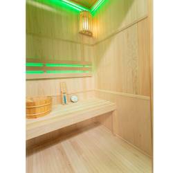 SAUNA FIŃSKA WYSOKOTEMPERATUROWA Z PIECEM BODO3/HARVIA 3-4 OSOBOWA 153x110 BODO3