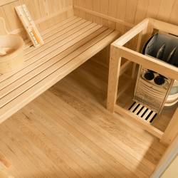 SAUNA FIŃSKA WYSOKOTEMPERATUROWA Z PIECEM BODO2/HARVIA 1-2 OSOBOWA 120x120 BODO2