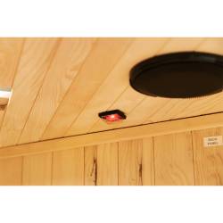 SAUNA FIŃSKA WYSOKOTEMPERATUROWA Z PIECEM BODO2/HARVIA 1-2 OSOBOWA 120x120 BODO2