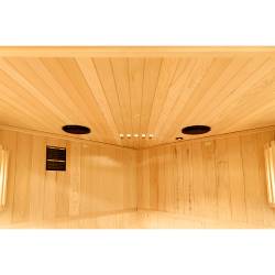 SAUNA FIŃSKA WYSOKOTEMPERATUROWA Z PIECEM BODO2/HARVIA 1-2 OSOBOWA 120x120 BODO2