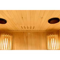 SAUNA FIŃSKA WYSOKOTEMPERATUROWA Z PIECEM BODO1/HARVIA 1-2 OSOBOWA 120x105 BODO1