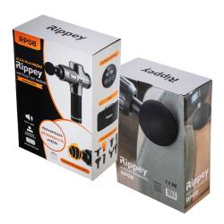PISTOLET DO MASAŻU MASAŻER DO PLECÓW CIAŁA MASSAGE GUN + 8 KOŃCÓWEK RP08 RP08