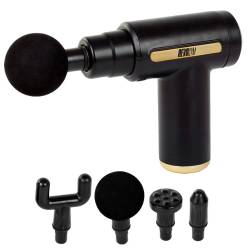 PISTOLET DO MASAŻU MASAŻER DO PLECÓW CIAŁA MASSAGE GUN + 4 KOŃCÓWEK RP07 RP07