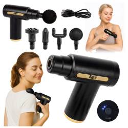 PISTOLET DO MASAŻU MASAŻER DO PLECÓW CIAŁA MASSAGE GUN + 4 KOŃCÓWEK RP07 RP07