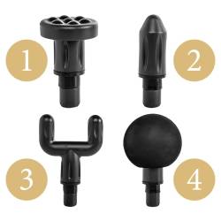 PISTOLET DO MASAŻU MASAŻER DO PLECÓW CIAŁA MASSAGE GUN + 4 KOŃCÓWEK RP07 RP07
