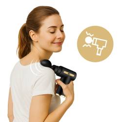 PISTOLET DO MASAŻU MASAŻER DO PLECÓW CIAŁA MASSAGE GUN + 4 KOŃCÓWEK RP07 RP07
