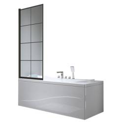 PARAWAN NAWANNOWY PR02 CZARNY 80x140 CM 6 MM PR02-BL-80X140