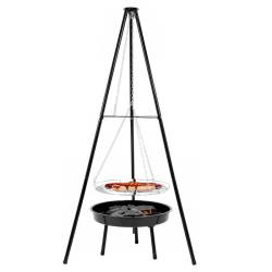PALENISKO GRILL OGRODOWY WĘGLOWY Z POKRYWĄ VL11 CZARNE VL11-BLACK