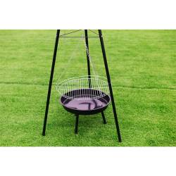 PALENISKO GRILL OGRODOWY WĘGLOWY Z POKRYWĄ VL11 CZARNE VL11-BLACK