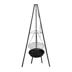 PALENISKO GRILL OGRODOWY WĘGLOWY Z POKRYWĄ VL11 CZARNE VL11-BLACK