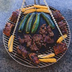 PALENISKO GRILL OGRODOWY WĘGLOWY Z POKRYWĄ VL11 CZARNE VL11-BLACK