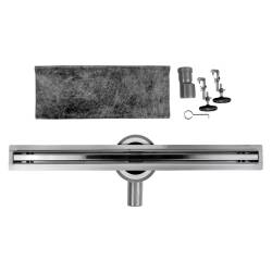 ODPŁYW LINIOWY OBROTOWY SLIM DL03 SATIN 100 CM DL03-SLIM-ST100