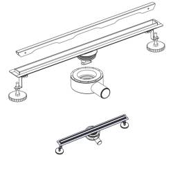 ODPŁYW LINIOWY OBROTOWY SLIM DL03 CZARNY 60 CM DL03-SLIM-BL60