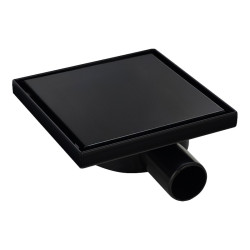 ODPŁYW LINIOWY KWADRATOWY OBROTOWY DL07 360 FIX G1 CZARNY 10x10 CM DL07-360-FIX-G1-BL10