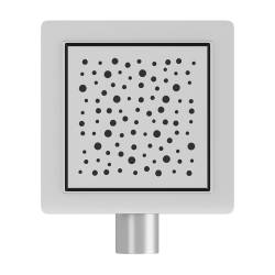 ODPŁYW LINIOWY KWADRATOWY DL06 WAVE G5 SATIN 15x15 CM DL06-WAVE-G5-ST15