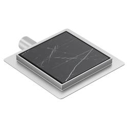 ODPŁYW LINIOWY KWADRATOWY DL06 FIX G1 SATIN 15x15 CM DL06-FIX-G1-ST15