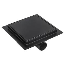 ODPŁYW LINIOWY KWADRATOWY DL06 FIX G1 CZARNY 15x15 CM DL06-FIX-G1-BL15
