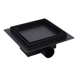 ODPŁYW LINIOWY KWADRATOWY DL06 FIX G1 CZARNY 15x15 CM DL06-FIX-G1-BL15