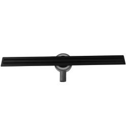 ODPŁYW LINIOWY DL03 360 OBROTOWY SLIM 90 CM CZARNY SYFON DL03-SLIM-BL90