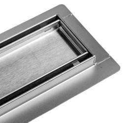 ODPŁYW LINIOWY DL02 360 OBROTOWY 80 CM SATIN SYFON DL02-360-ST80