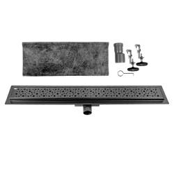 ODPŁYW LINIOWY DL01 WAVE G5 CZARNY 90 CM DL01-WAVE-G5-BL90