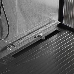 ODPŁYW LINIOWY DL01 QUBE G3 SATIN 80 CM DL01-QUBE-G3-ST80