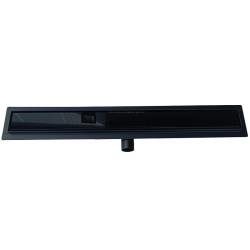 ODPŁYW LINIOWY DL01 GLASS CZARNY 90 CM DL01-GLASS-BL90