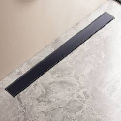 ODPŁYW LINIOWY DL01 GLASS CZARNY 70 CM DL01-GLASS-BL70