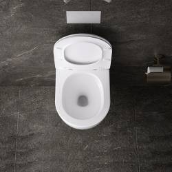 MISKA WC WISZĄCA TORNADO NERO-WH-03 BIAŁA DESKA WOLNOOPADAJĄCA DUROPLAST NERO-WH-03