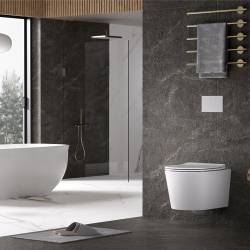 MISKA WC WISZĄCA TORNADO ELITE-WH-03 BIAŁA DESKA WOLNOOPADAJĄCA DUROPLAST ELITE-WH-03