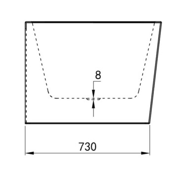 WANNA WOLNOSTOJĄCA MERA 2 509D LEWA 170x80