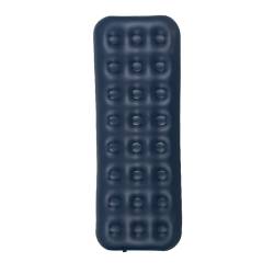 MATERAC DMUCHANY POMPOWANY WELUROWY JEDNOOSOBOWY NEST GRANATOWY 191x73 CM NEST-SINGLE