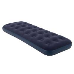 MATERAC DMUCHANY POMPOWANY WELUROWY JEDNOOSOBOWY NEST GRANATOWY 191x73 CM NEST-SINGLE