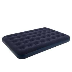 MATERAC DMUCHANY POMPOWANY WELUROWY DWUOSOBOWY REST GRANATOWY 191x137 CM REST-DUBLE
