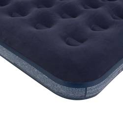 MATERAC DMUCHANY POMPOWANY WELUROWY DWUOSOBOWY REST GRANATOWY 191x137 CM REST-DUBLE