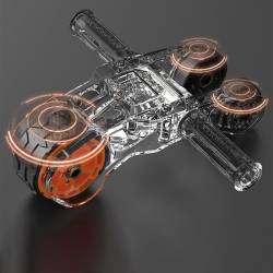 KÓŁKO DO ĆWICZEŃ MIĘŚNI BRZUCHA ALUMINIOWY ROLLER RP06 RP06