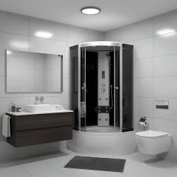 KABINA Z HYDROMASAŻEM WSH7102S 100X100 CM STERYLIZACJA OZONOWA SAUNA WSH7102S-100
