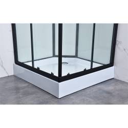 KABINA Z HYDROMASAŻEM WSH312A MLECZNA 80x80 CM WSH312A-80