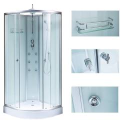 KABINA PRYSZNICOWA Z HYDROMASAŻEM WSH7703A CHROM 80x80 CM WSH7703A-80