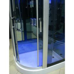 KABINA PRYSZNICOWA Z HYDROMASAŻEM MONAKO 9914L LEWA CHROM 120x85 CM MONAKO-9914L-120X85