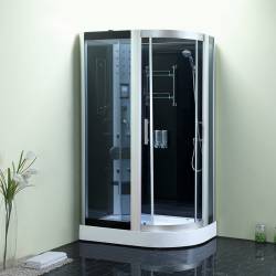 KABINA PRYSZNICOWA Z HYDROMASAŻEM I SAUNĄ MONAKO 9914RS PRAWA 120x85 CM MONAKO-9914RS-120X85