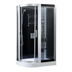 KABINA PRYSZNICOWA Z HYDROMASAŻEM I SAUNĄ MONAKO 9914LS LEWA CHROM 120x85 MONAKO-9914LS-120X85