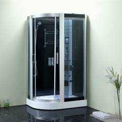 KABINA PRYSZNICOWA Z HYDROMASAŻEM I SAUNĄ MONAKO 9914LS LEWA CHROM 120x85 MONAKO-9914LS-120X85
