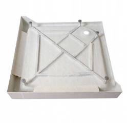 KABINA PRYSZNICOWA Z BRODZIKIEM KWADRATOWA WSH309A SZARA 80x80 CM WSH309A-GREY-80