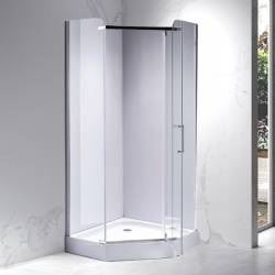 KABINA PRYSZNICOWA Z BRODZIKIEM CHROM KZ91A+SXL07A KZ91A+SXL07A-WH