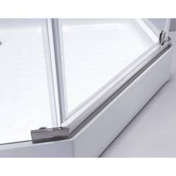 KABINA PRYSZNICOWA Z BRODZIKIEM CHROM KZ91A+SXL07A KZ91A+SXL07A-WH