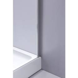 KABINA PRYSZNICOWA Z BRODZIKIEM CHROM KZ91A+SXL07A KZ91A+SXL07A-WH